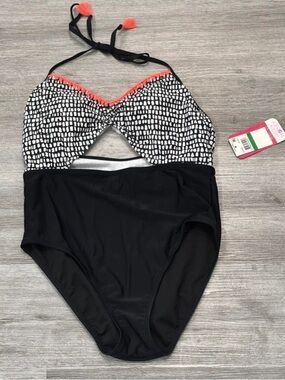Hula Honey brand cutout one-piece swimsuit